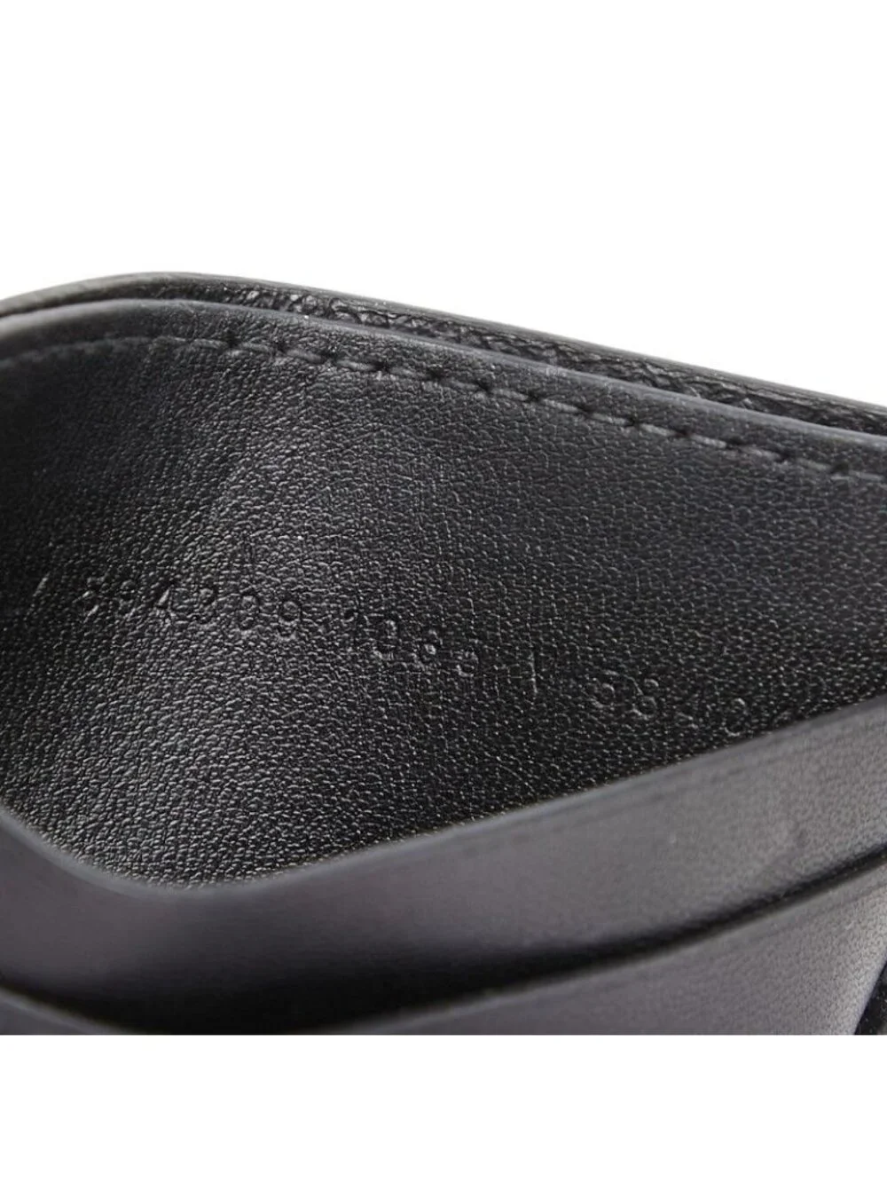Balenciaga Cash Card Holder Case Black Leather